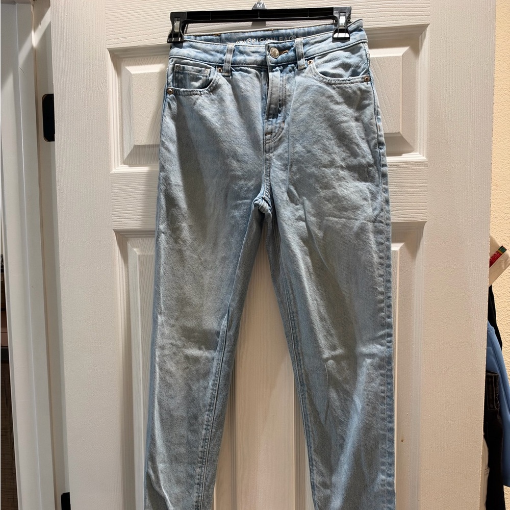 American Eagle Outfitters Light Blue High-Rise Jeans